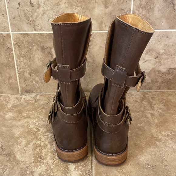 Fiorentini + Baker Eternity brown buckle moto boots Sz 37 ( approx 7) - Picture 6 of 15
